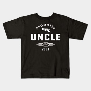 New Uncle - Promoted to uncle est. 2021 Kids T-Shirt